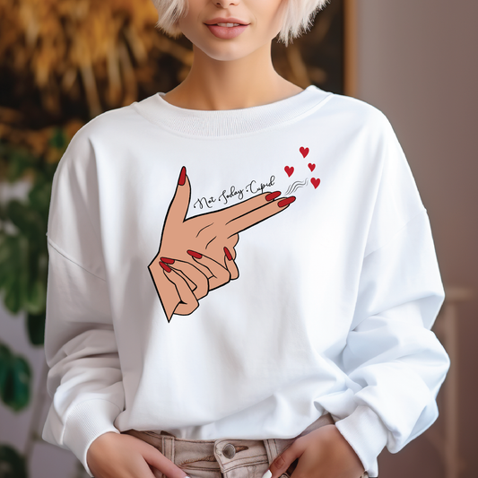 Not Today Cupid Crewneck Sweatshirt