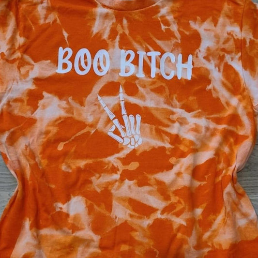 Boo Bitch Reverse Dye Tee