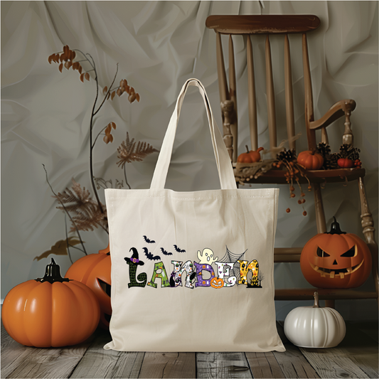 Personalized Halloween Tote Bag