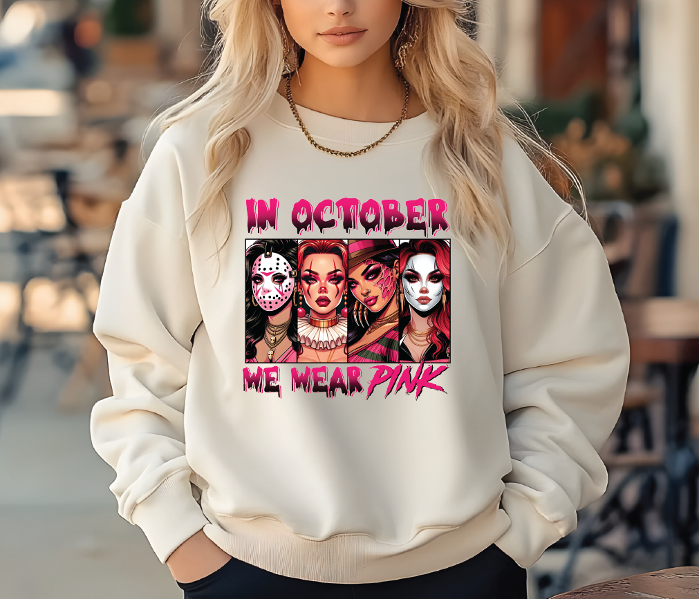 In October We Wear Pink Crewneck